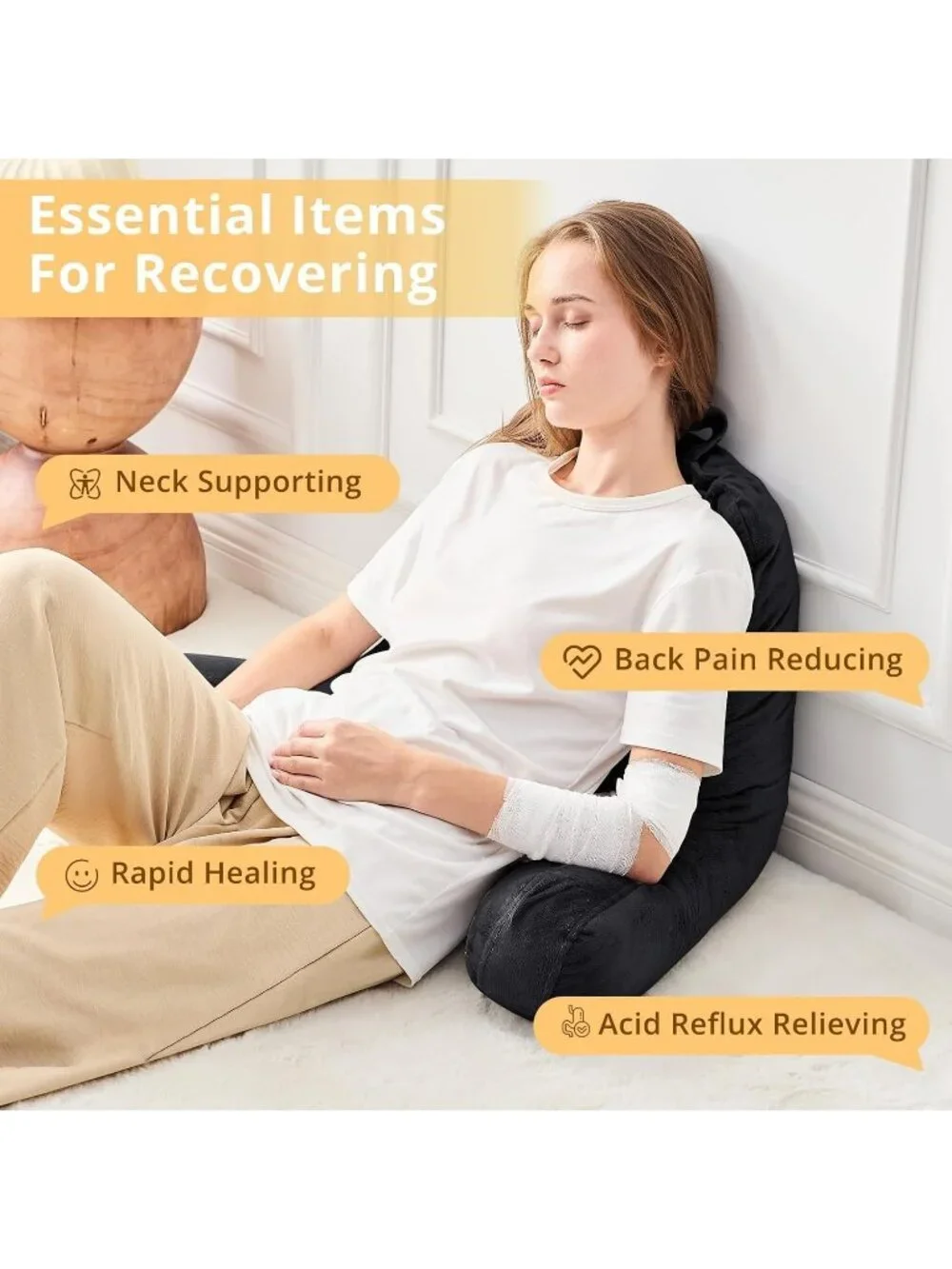 〽️Reading Pillow for Bed Back Pillow for Sitting Up 18